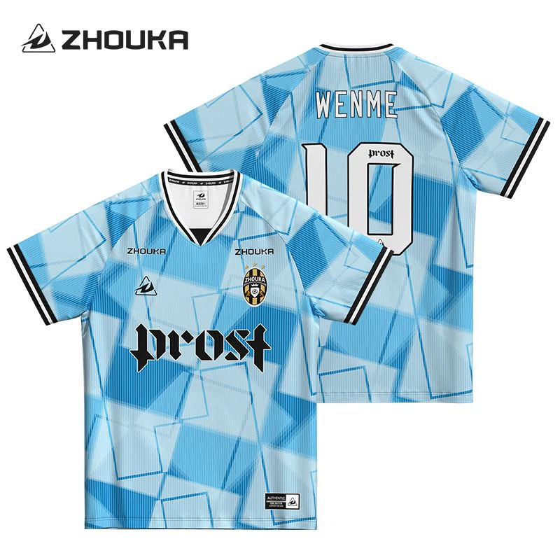 Tilpasset full sublimering Polyester Design Retro Football Shirt Engros pustende quicly tørr vintage fotballskjorte